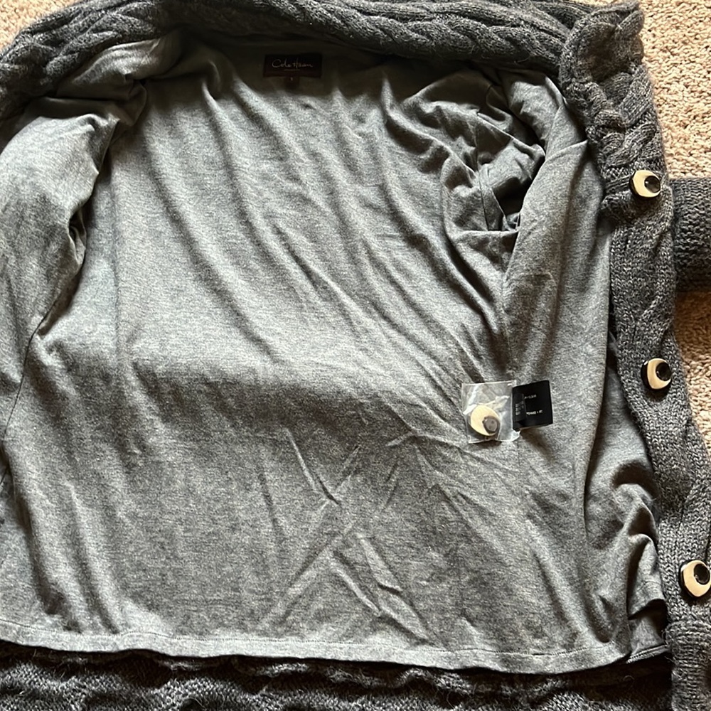 Cole Haan Baby Alpaca Grey Sweater.Preowned - Picture 8 of 11